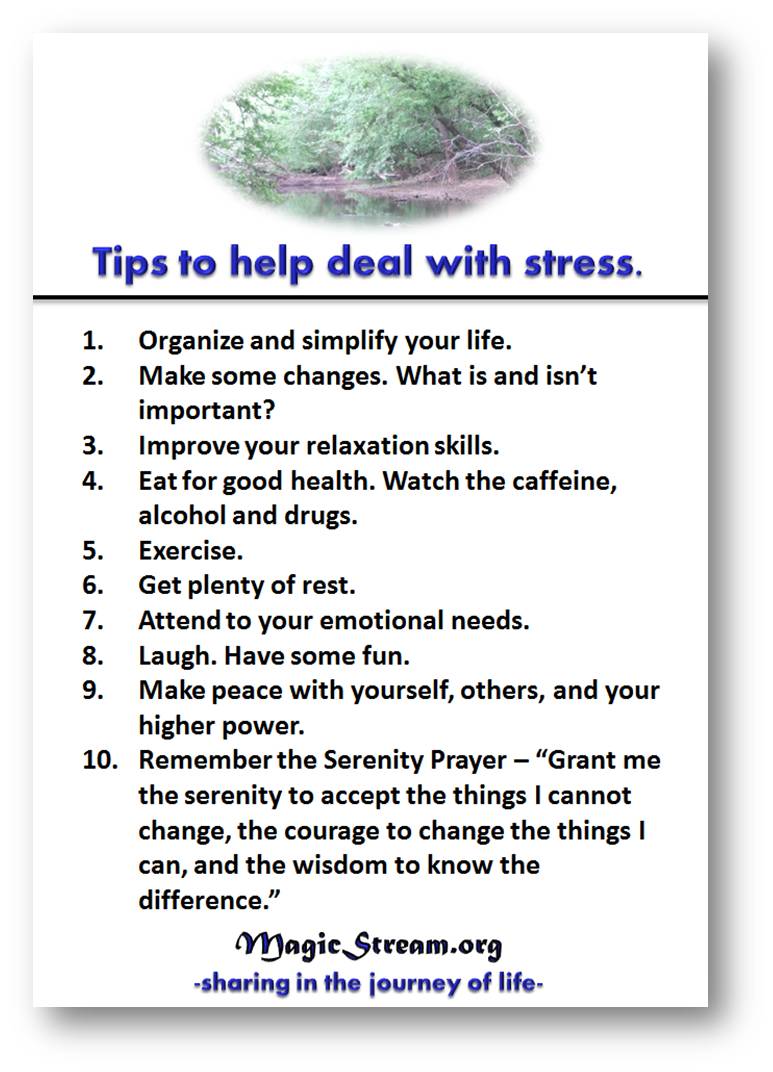 Tips for dealing with long term stress