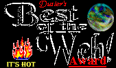Dusty's Best of the Web Award